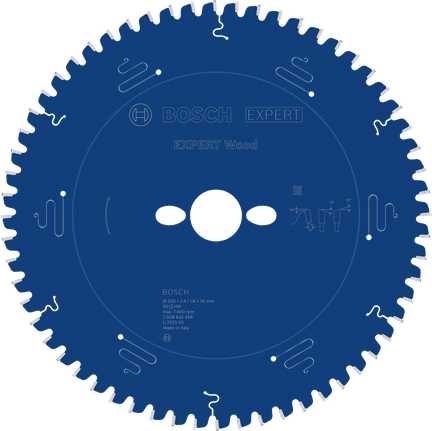 BoschExpert Wood 圆锯片，用于精确切割木材。